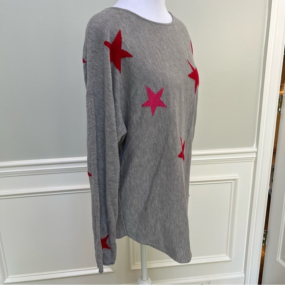 Two Twenty Five Cashmere Rayon Sweater With Stars L - Picture 2 of 7